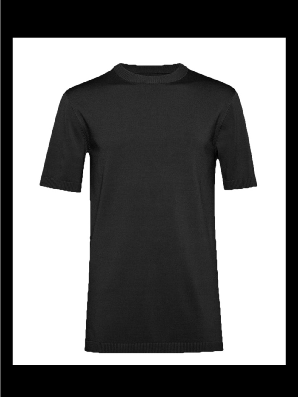 SER.O.YA MITCH KNIT BLACK SHIRT, XL